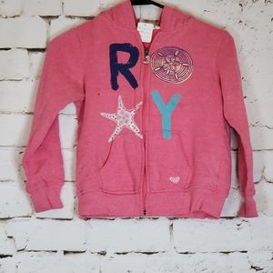 ROXY GIRLS ZIP FRONT HOODIE